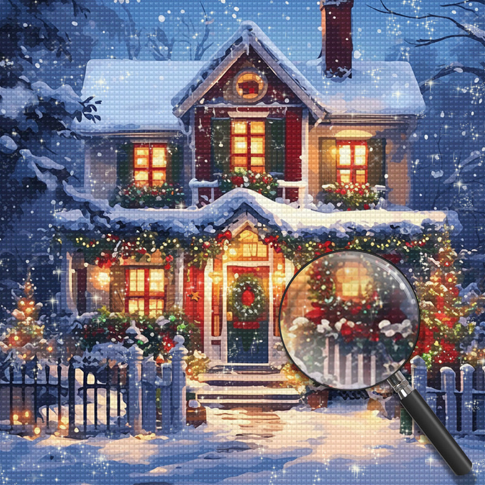 Weihnachts-Haus Diamond Painting