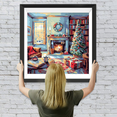 Weihnachtsatmosphäre im Haus Diamond Painting