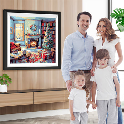 Weihnachtsatmosphäre im Haus Diamond Painting