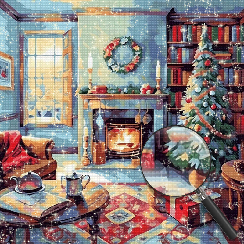 Weihnachtsatmosphäre im Haus Diamond Painting