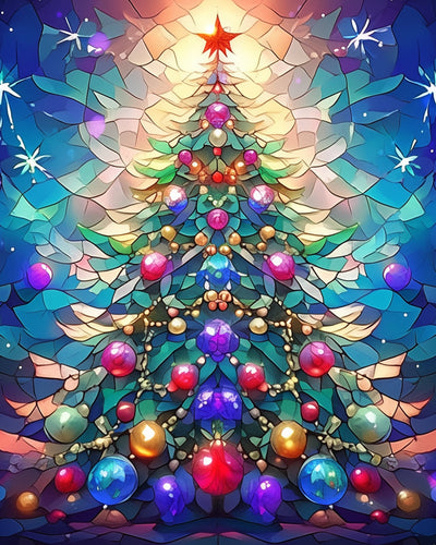 Weihnachtsbaum Diamond Painting