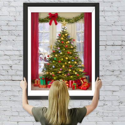 Weihnachtsbaum und Geschenke Diamond Painting