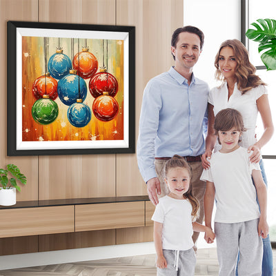 Weihnachtsdekoration Kugeln Diamond Painting
