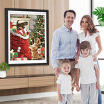 Weihnachtsgeschenke Katze Hund Diamond Painting