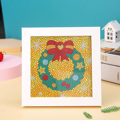 Weihnachtskranz Mini-Kristallpünktchen Diamond Painting