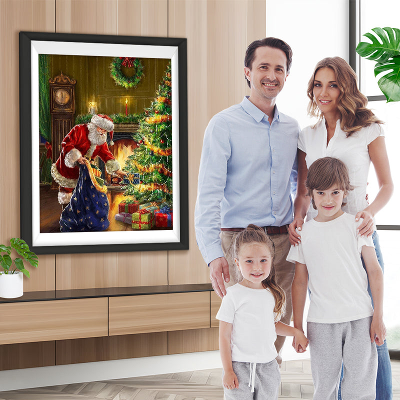 Weihnachtsmann Geschenke Weihnachtsbaum Diamond Painting