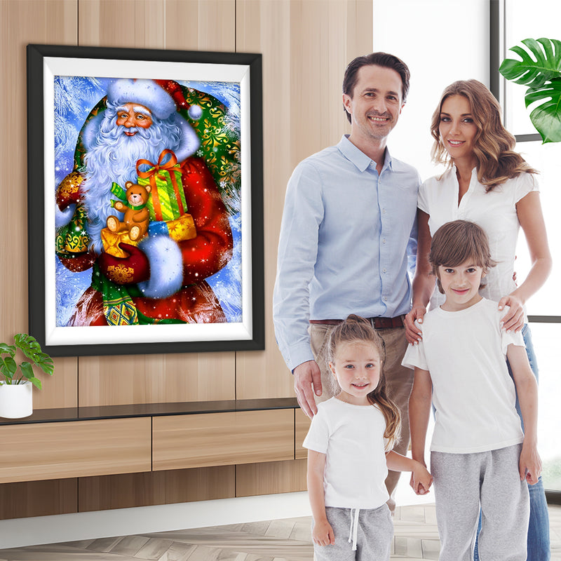 Weihnachtsmann im Schnee Diamond Painting