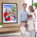 Weihnachtsmann mit Geschenken Diamond Painting