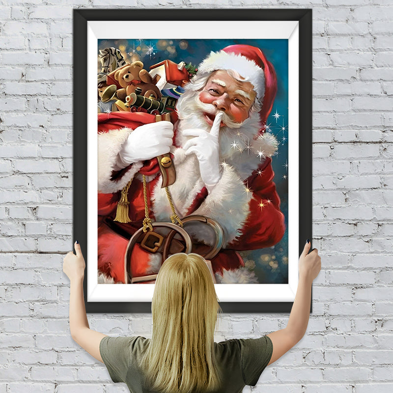 Weihnachtsmann mit Geschenken Diamond Painting