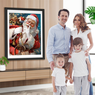 Weihnachtsmann mit Geschenken Diamond Painting