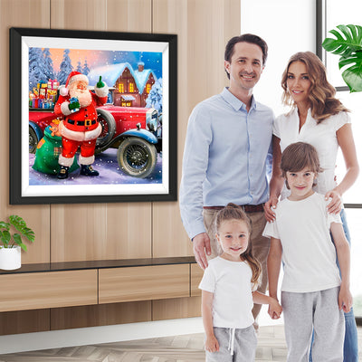 Weihnachtsmann mit Geschenken Diamond Painting