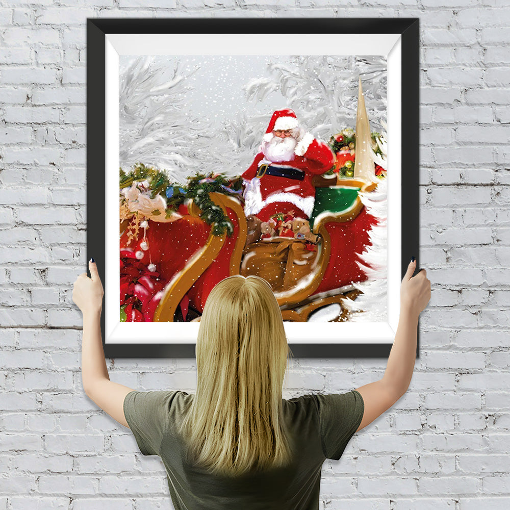 Weihnachtsmann mit Schlitten Diamond Painting