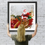 Weihnachtsmann mit Schlitten Diamond Painting