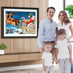 Weihnachtsmann Rentier Diamond Painting