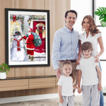 Weihnachtsmann Schneemann Diamond Painting