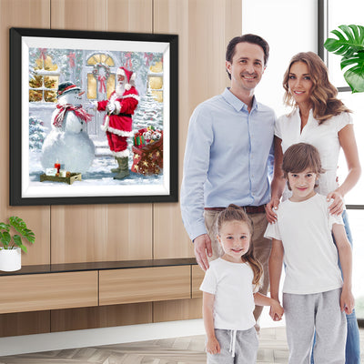 Weihnachtsmann Schneemann Diamond Painting