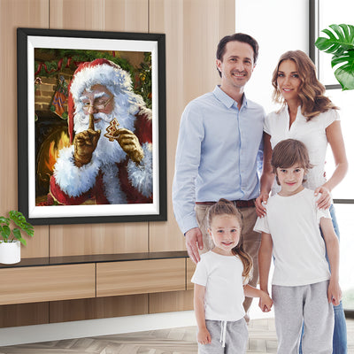 Weihnachtsmann und Kekse Diamond Painting