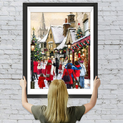 Weihnachtsmarkt Diamond Painting