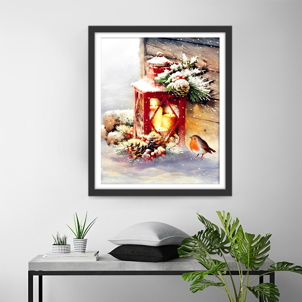 Weihnachtssperling Diamond Painting