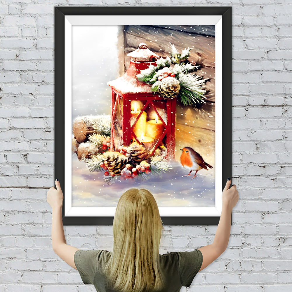 Weihnachtssperling Diamond Painting