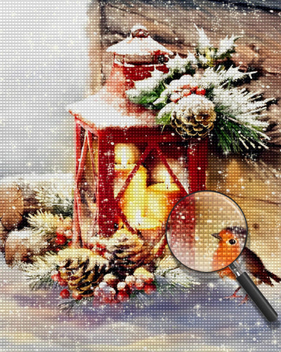 Weihnachtssperling Diamond Painting