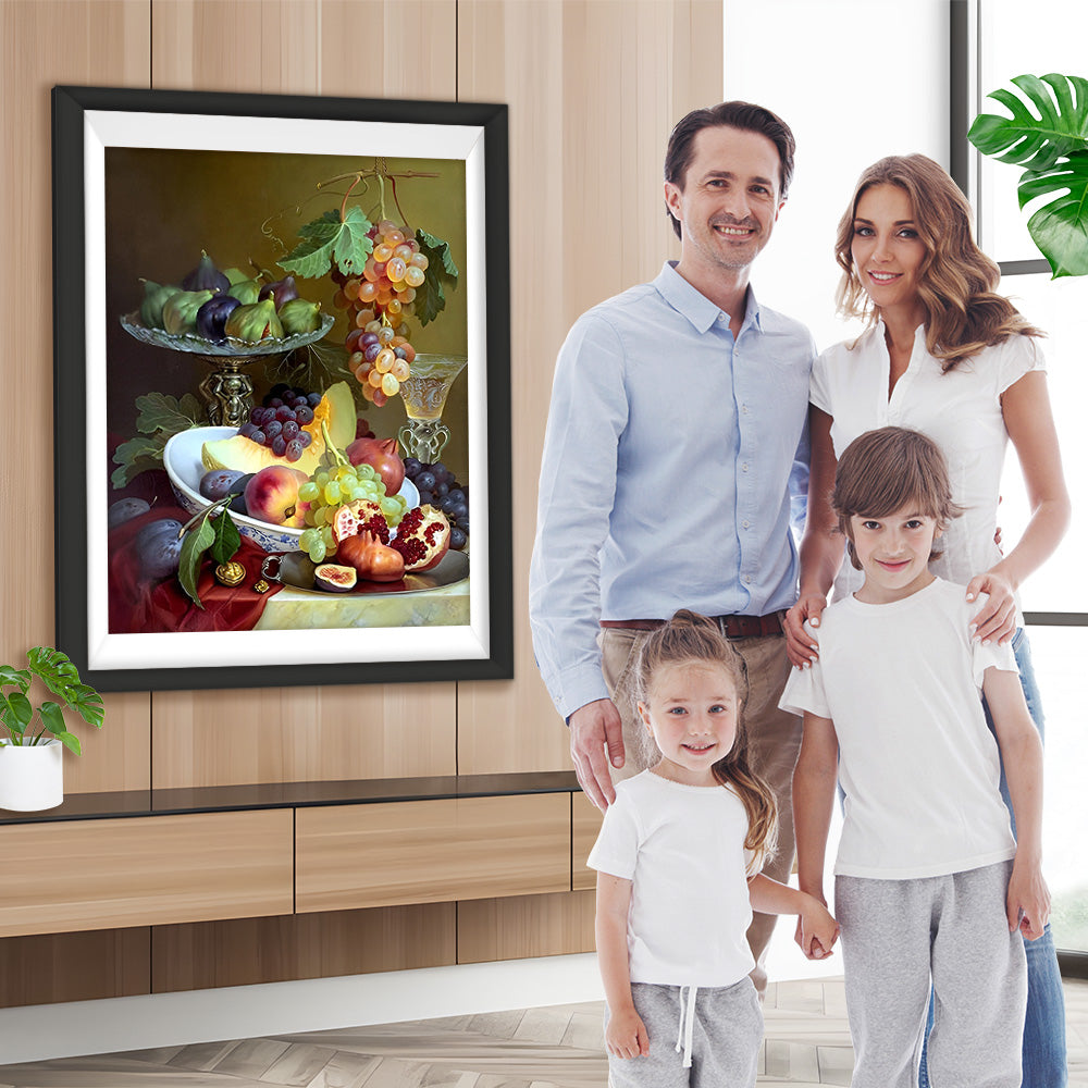 Weintrauben und Feigen Diamond Painting