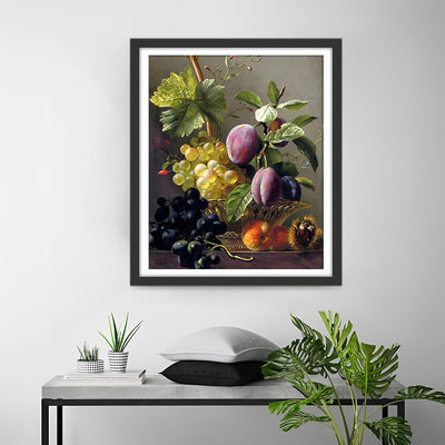 Weintrauben und Pflaumen Diamond Painting