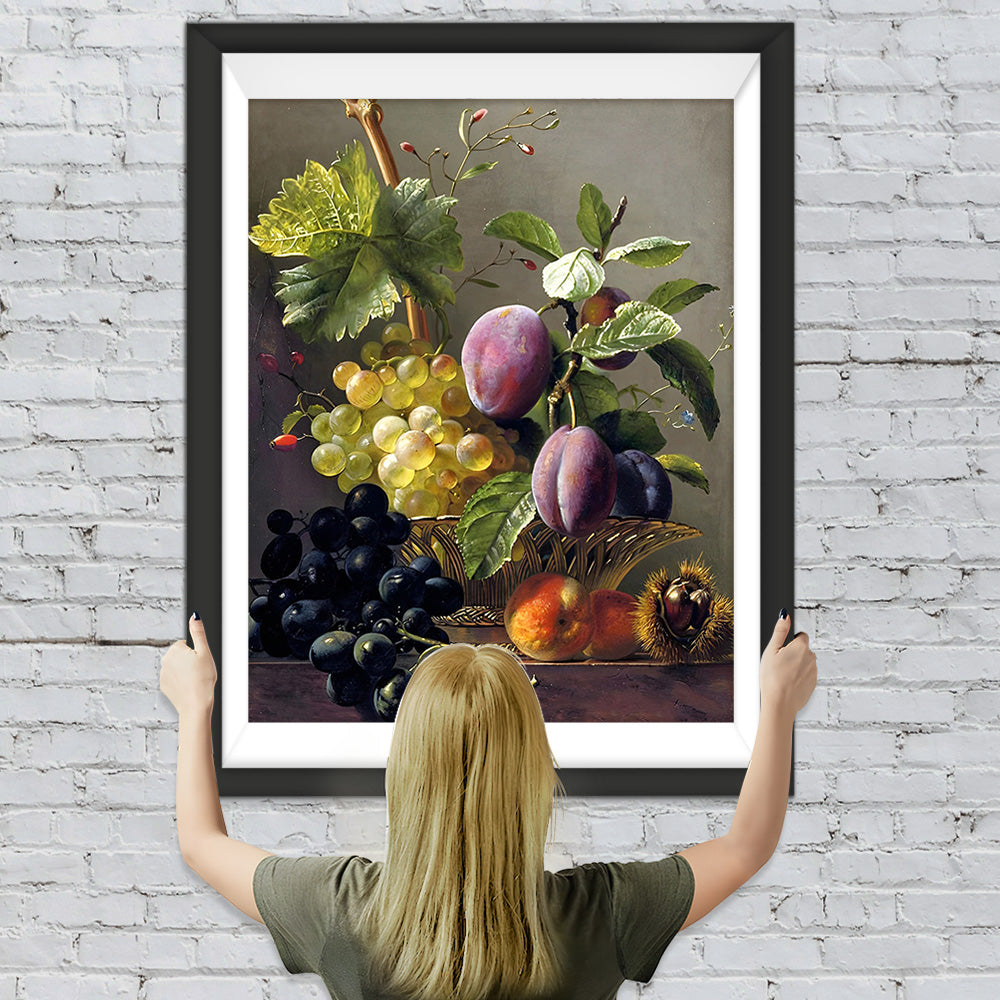 Weintrauben und Pflaumen Diamond Painting