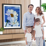 Weiße Gänseblümchen Diamond Painting