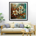 Weiße Orchideen Diamond Painting