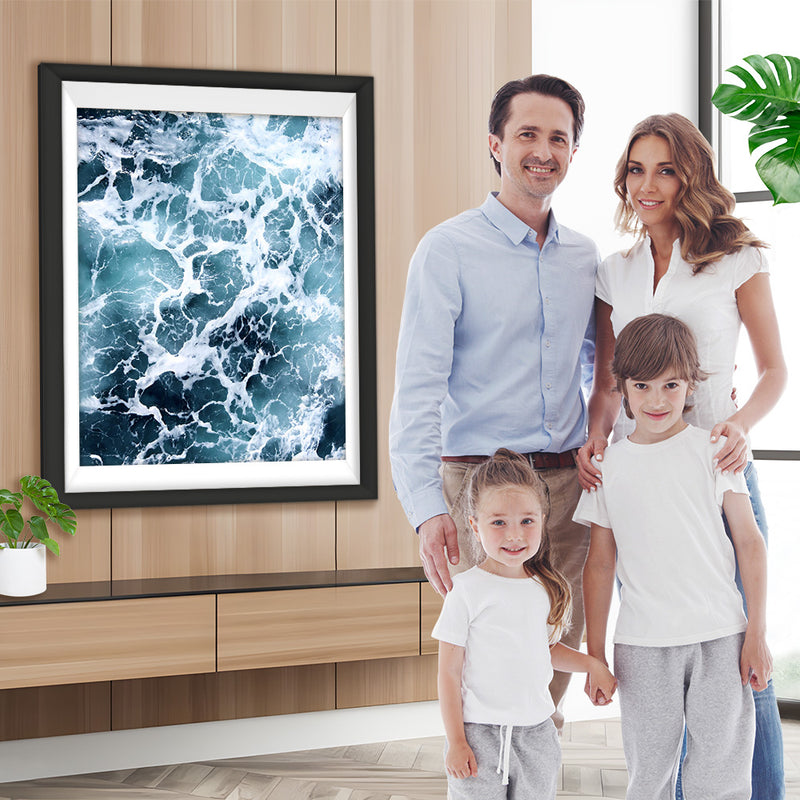 Weiße Wellen Diamond Painting