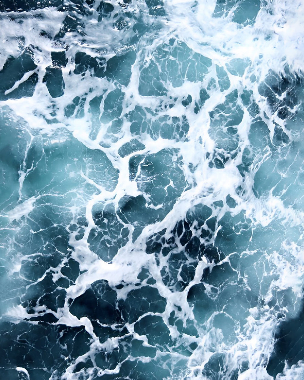 Weiße Wellen Diamond Painting