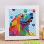 Weißer Malteser Mini-Kristallpünktchen Diamond Painting