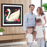 Weißer Schwan auf dem See Diamond Painting