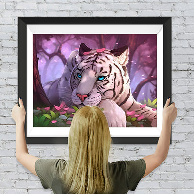 Weißer Tiger Diamond Painting