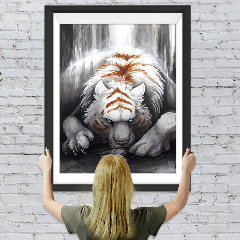 Weißer Tiger Diamond Painting