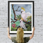 Weißer Vogel Gelbhaubenkakadu Diamond Painting