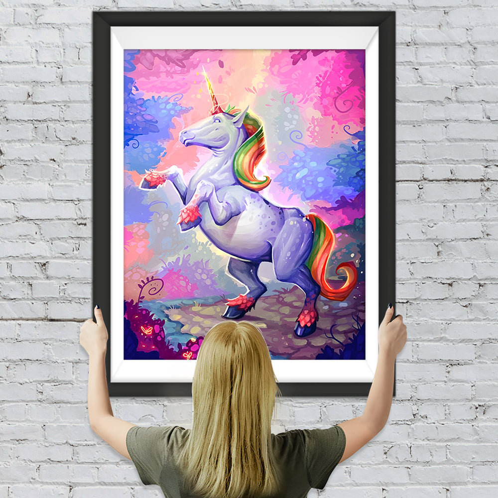 Weißes Einhorn Diamond Painting