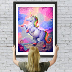 Weißes Einhorn Diamond Painting