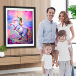 Weißes Einhorn Diamond Painting