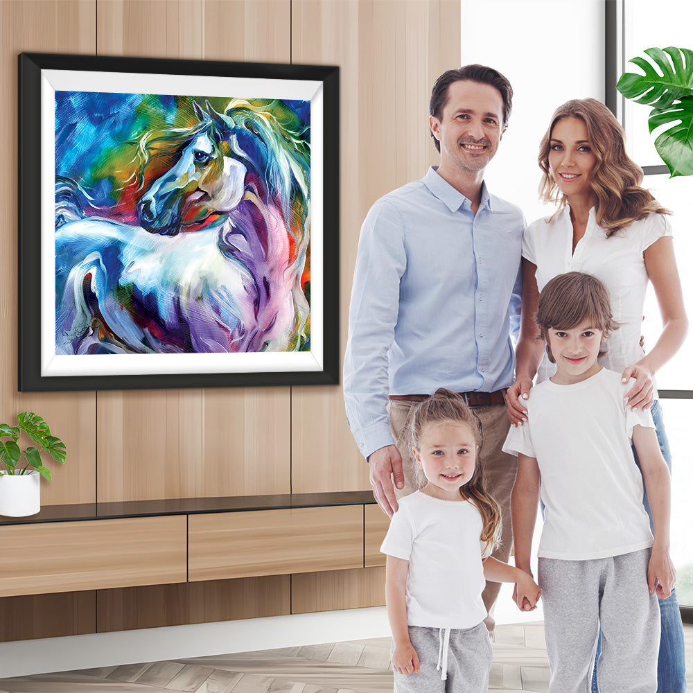 Weißes Pferd Diamond Painting