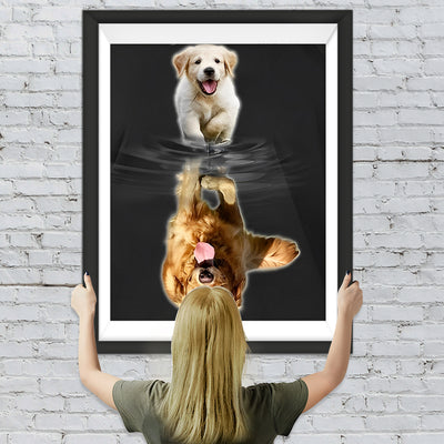 Welpe Golden Retriever Diamond Painting