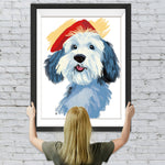 Welpe mit Hut Diamond Painting