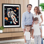 Weltraum-Astronaut Diamond Painting