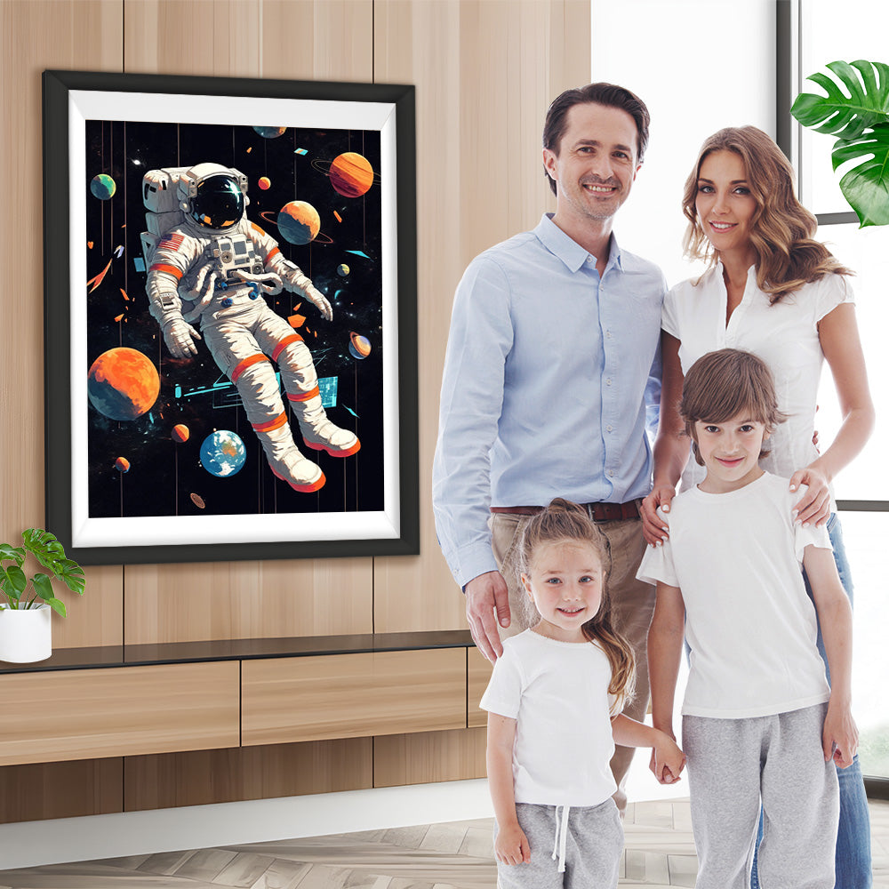 Weltraum-Astronaut Diamond Painting
