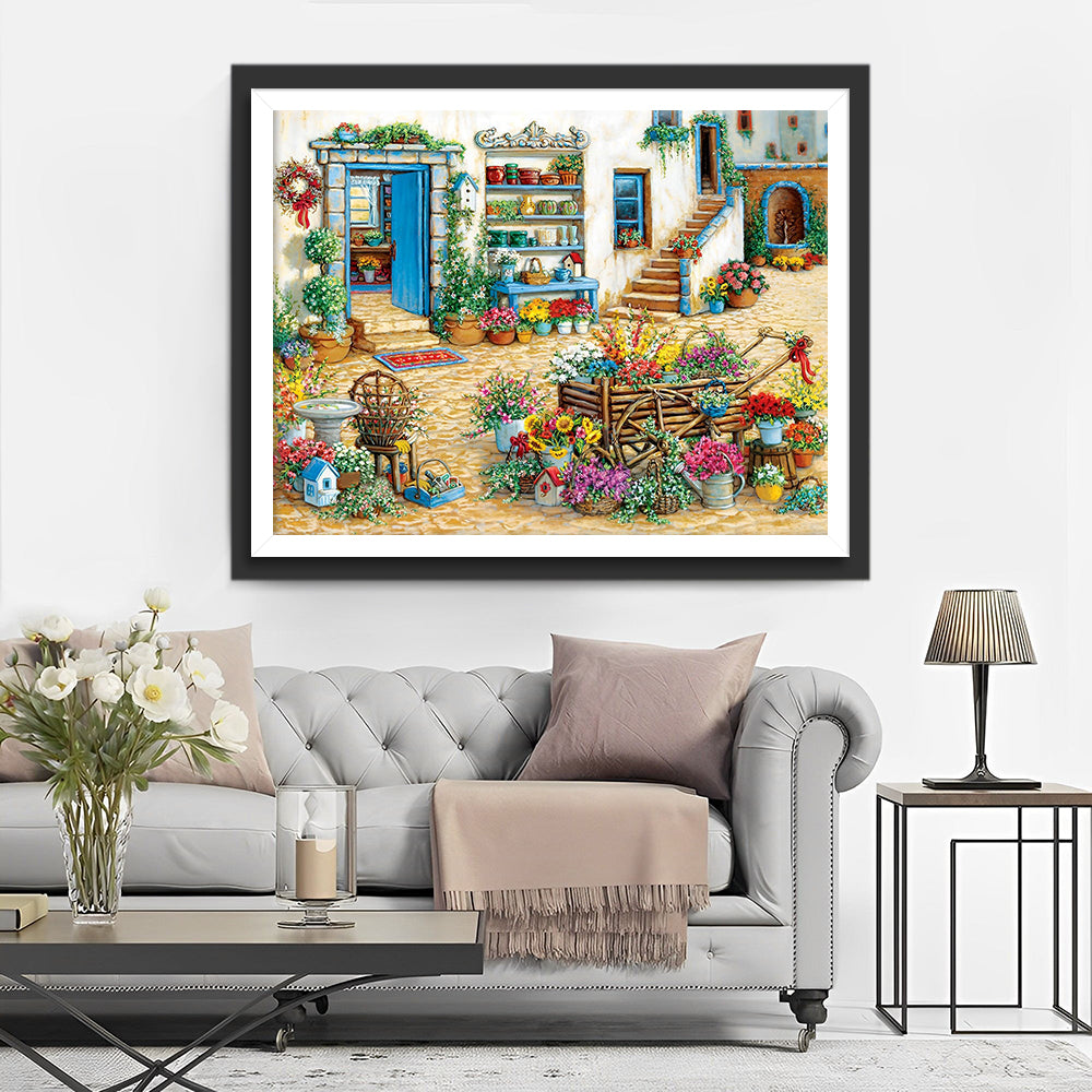 Werkzeuge im Garten Diamond Painting