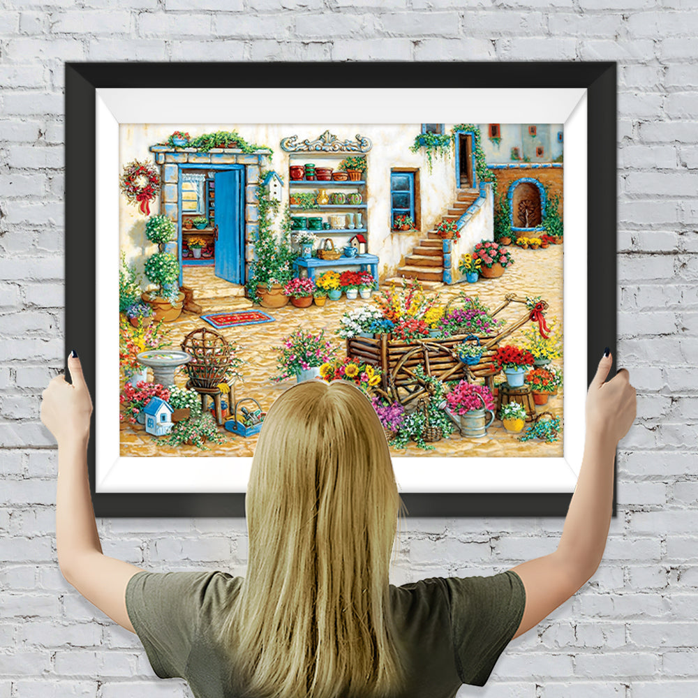 Werkzeuge im Garten Diamond Painting