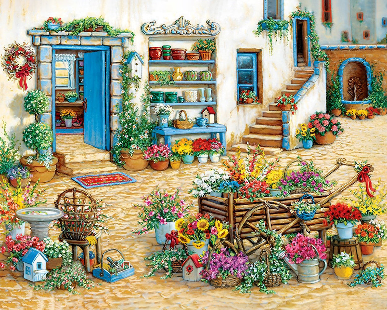 Werkzeuge im Garten Diamond Painting