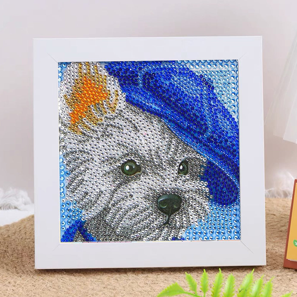 West Highland Terrier Mini-Kristallpünktchen Diamond Painting