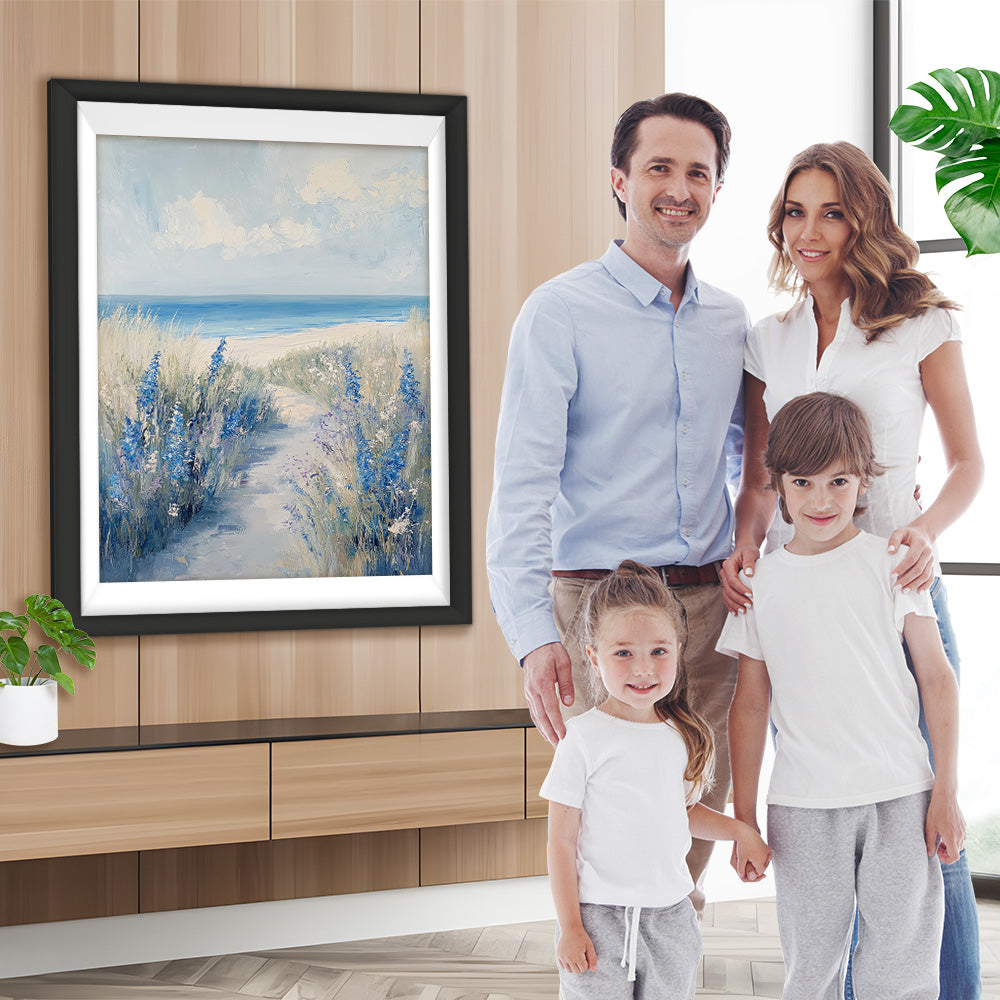 Wiese am Meer Diamond Painting